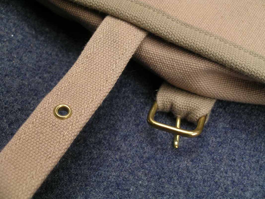 1878 Haversack-flap closure strap details